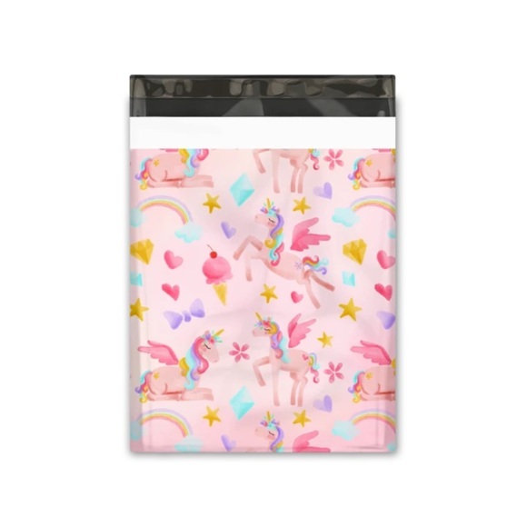 (15) Magic Fairy Unicorn Print Ship 10x13 Mailers - Picture 2 of 2